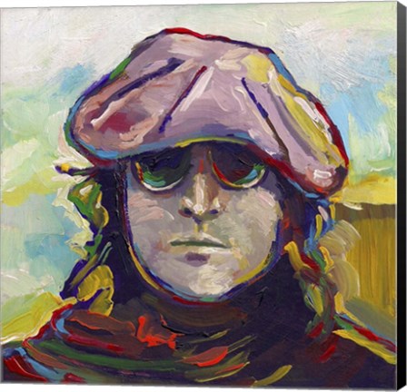 Framed John Lennon Hat Print