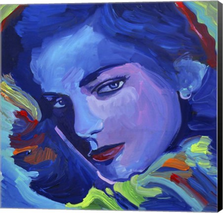 Framed Lauren Bacall Print