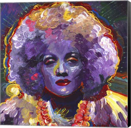 Framed Marlene Deitrich Vodoo Print
