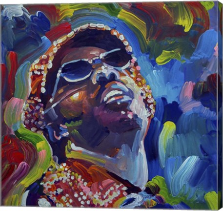 Framed Stevie Wonder Print