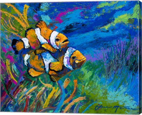 Framed First Date - Smiling Clownfish Print