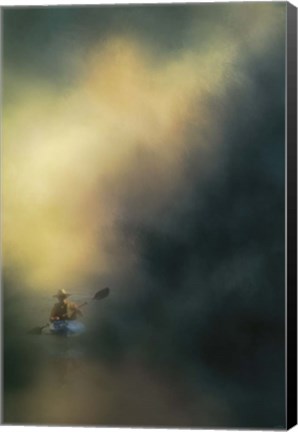 Framed Lone Canoe Print