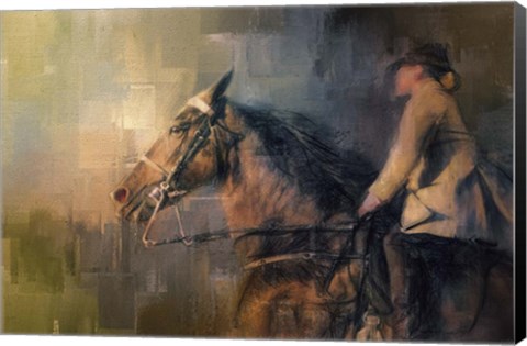 Framed Into The Turn Print