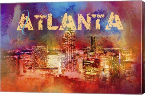 Framed Sending Love To Atlanta Print
