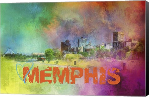 Framed Sending Love To Memphis Print
