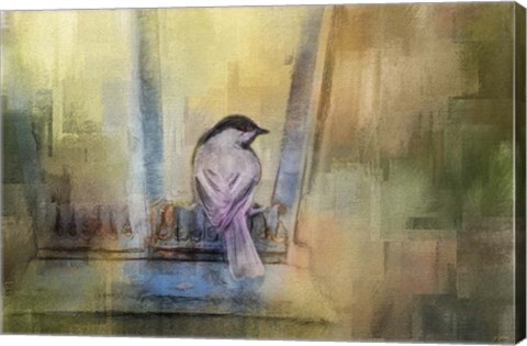 Framed Waiting In The Window Print