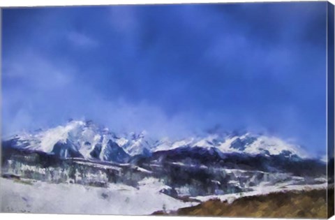 Framed Colorado Mountains 1 Print