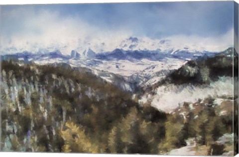 Framed Colorado Mountains 4 Print