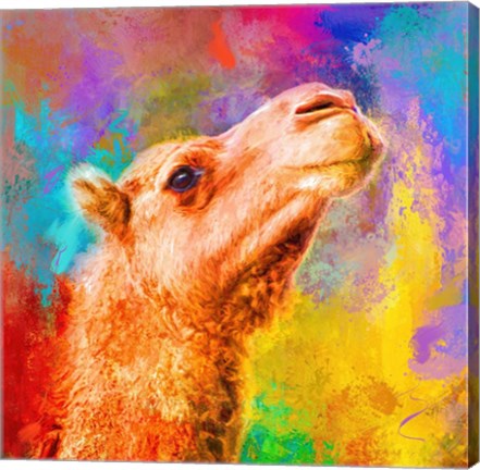 Framed Jazzy Camel Print