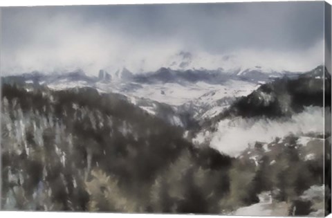 Framed Winter Impressions In Colorado 7 Print