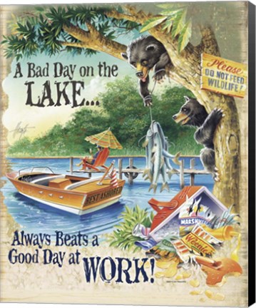 Framed Bad Day Bears Print