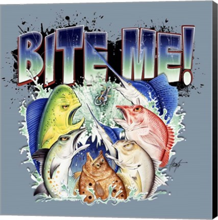 Framed Bite MeII Print