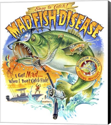 Framed Mad Fish Print