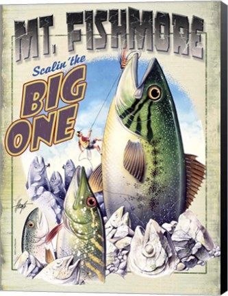 Framed Mt Fishmore Print