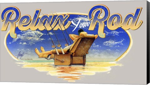 Framed Relax Rod Print