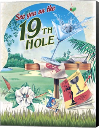 Framed 19th Hole Print