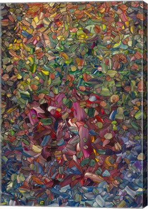 Framed Flowers in a Red Vase Print