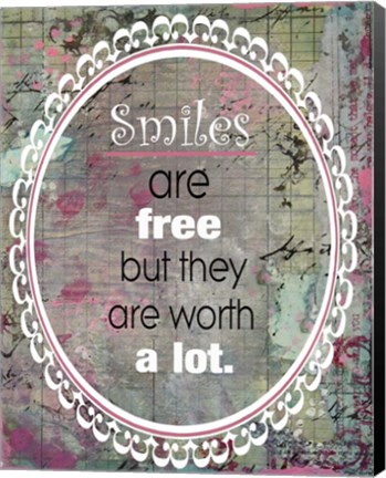 Framed Smiles (Urban Grunge theme) Print