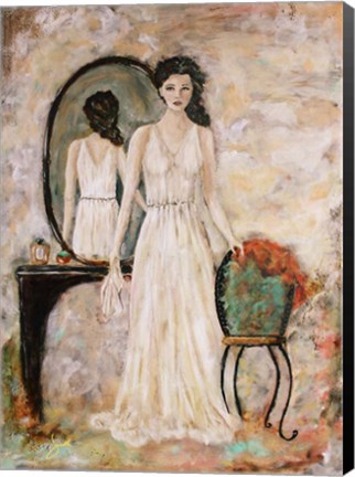 Framed Woman Within Print