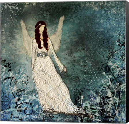 Framed Winter Angel Print