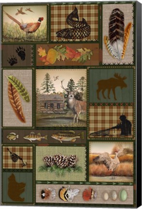 Framed Wilderness Lodge-G-1 Print