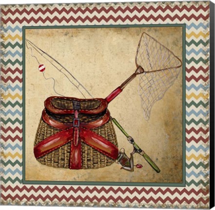 Framed Wilderness Lodge-Q4-B Print