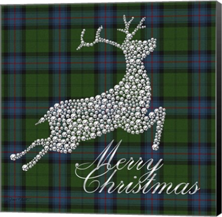 Framed Merry Christmas Plaid Print