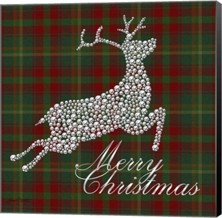 Framed Merry Christmas Plaid Print