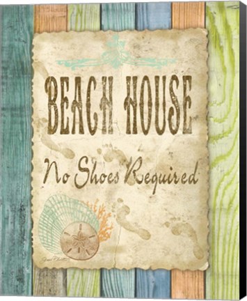 Framed Beach House Print