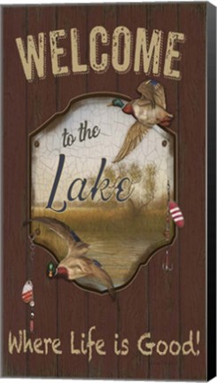 Framed Wilderness Lodge-D Print