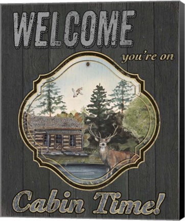 Framed Wilderness Lodge-E Print