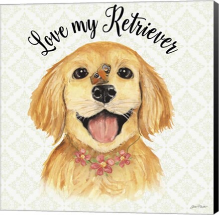 Framed Golden Retriever Print