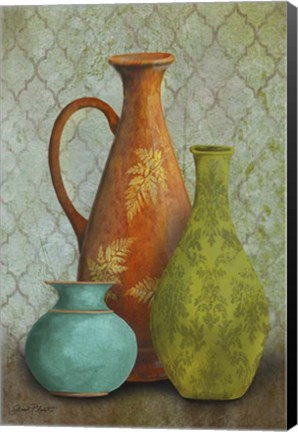 Framed Still Life Vases Print