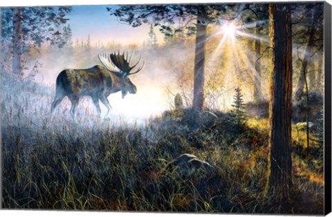 Framed Walk in the Mist Print