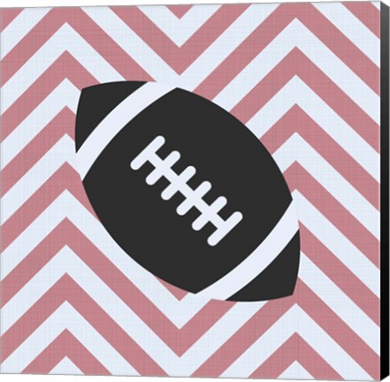 Framed Eat Sleep Play Football - Pink Part I Print