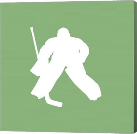 Framed Hockey Player Silhouette - Part II Print