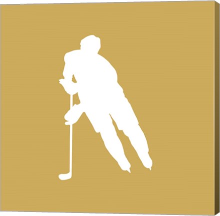 Framed Hockey Player Silhouette - Part IV Print