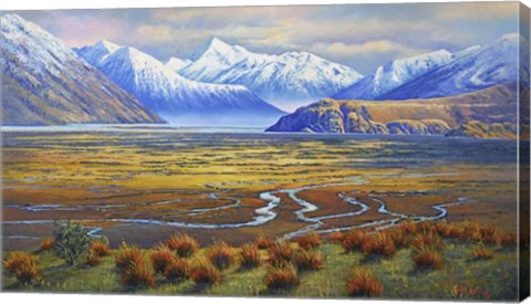 Framed Afternoon Light   Erehwon N.Z. Print