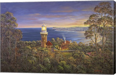 Framed Barrenjoey Light A Print