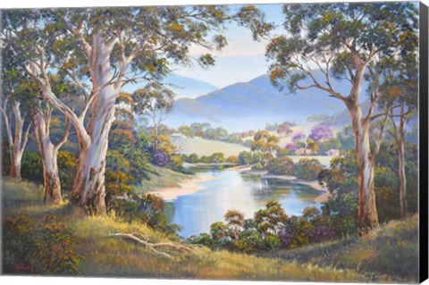 Framed Spring Morning   Ovens Valley Print