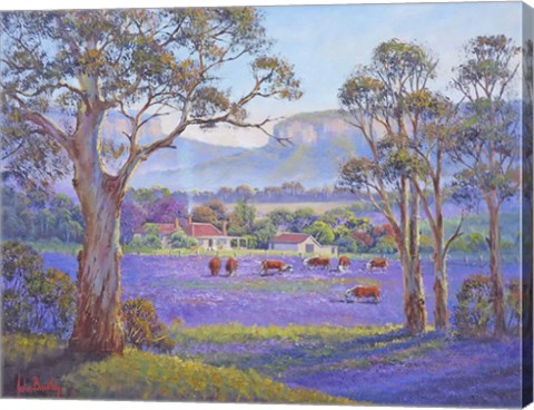 Framed Purple Paddock Print