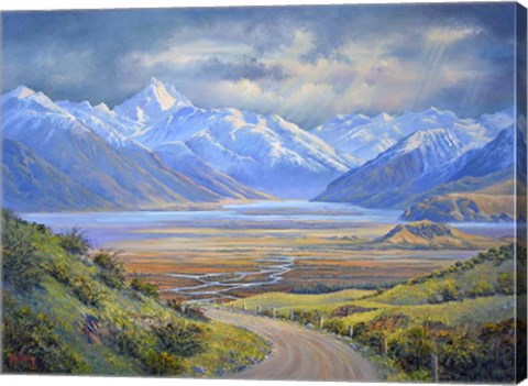 Framed Road into Erehwon N.Z. Print