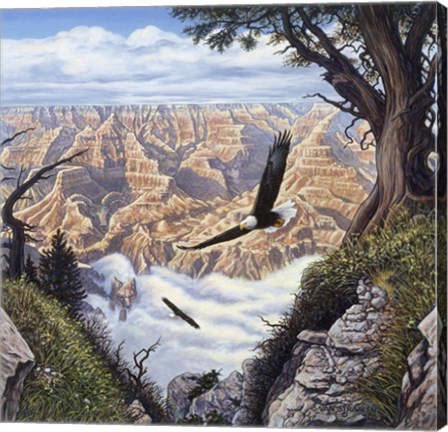 Framed Guardians Of The Canyon Print
