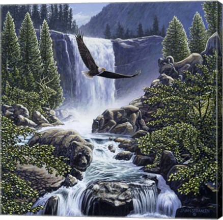 Framed Sanctuary Falls Print