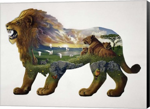 Framed Lion King Print