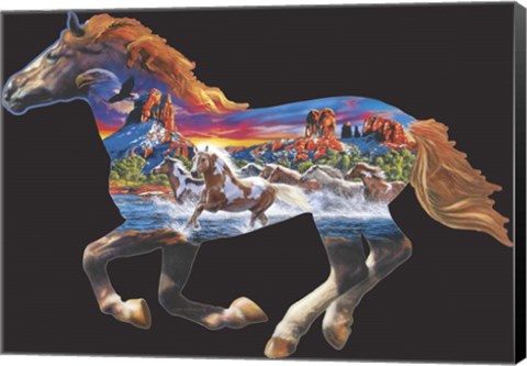 Framed Horse Print