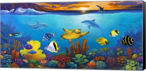Framed Underwater Color Print