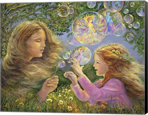 Framed Buttercups And Bubbles Print