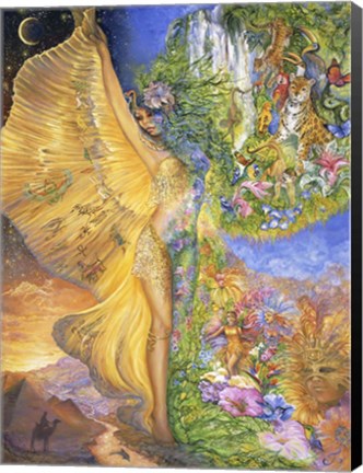 Framed Goddess Between Realms Print