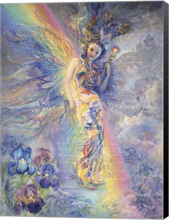 Framed Iris, Keeper Of The Rainbow Print